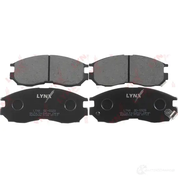 Тормозные колодки дисковые, комплект LYNXAUTO BD-5509 4905601012505 3639211 L 9KBY3F изображение 0