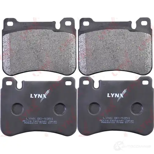 Тормозные колодки дисковые, комплект LYNXAUTO 4905601057612 BD-5351 3639190 L 8B1M изображение 0