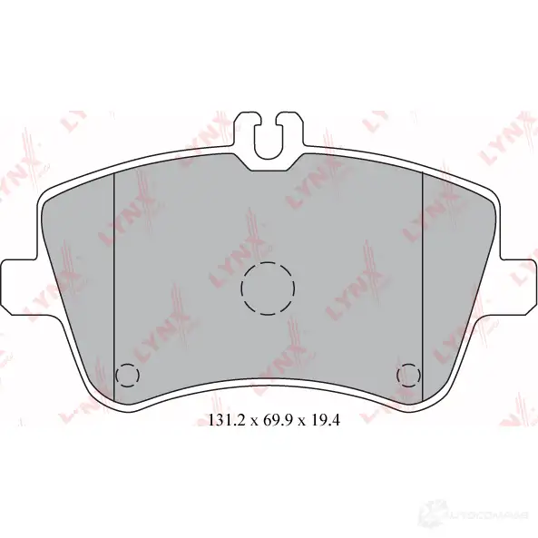 Тормозные колодки дисковые, комплект LYNXAUTO 6DVA 8 BD-5317 3639156 4905601032572 изображение 1