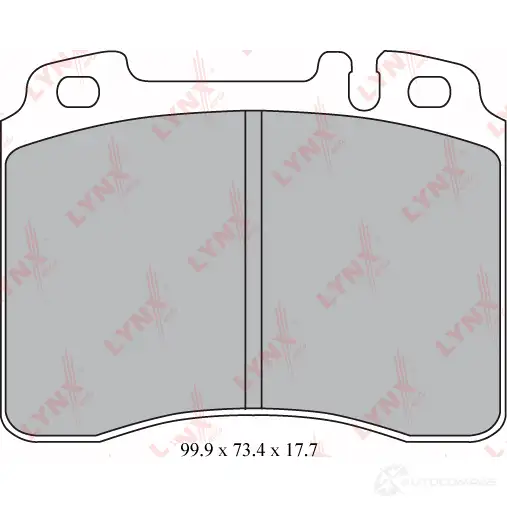 Тормозные колодки дисковые, комплект LYNXAUTO BD-5305 3639144 AM FSOPK