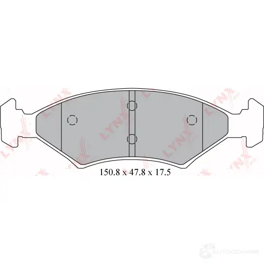 Тормозные колодки дисковые, комплект LYNXAUTO 3639086 BD-4415 RV5 RDC изображение 0