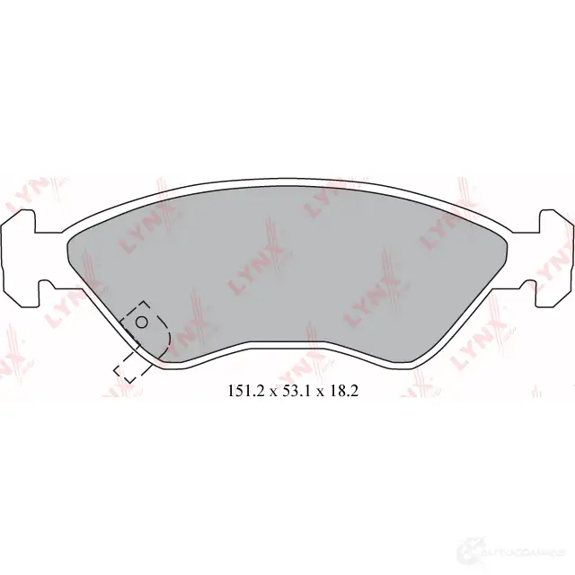 Тормозные колодки дисковые, комплект LYNXAUTO 3639080 A4 9ZEA BD-4408 изображение 0