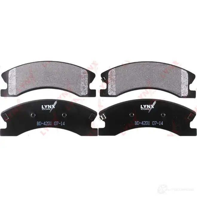 Тормозные колодки дисковые, комплект LYNXAUTO 3639066 BD-4201 4905601062777 7T5M E - Изображение 1