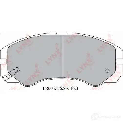 Тормозные колодки дисковые, комплект LYNXAUTO H AYHN 3639062 BD-3802 изображение 0