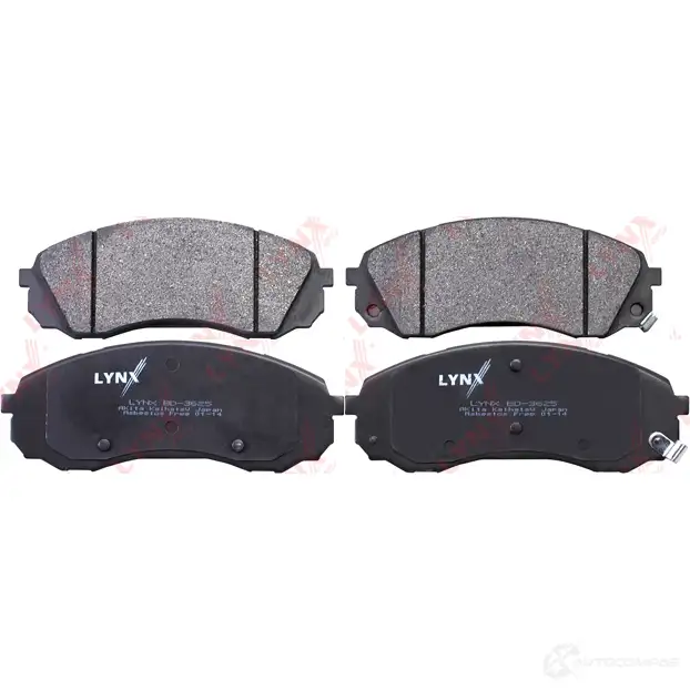 Тормозные колодки дисковые, комплект LYNXAUTO BD-3625 ROZ XJT 3639051 4905601058312 - Изображение 1