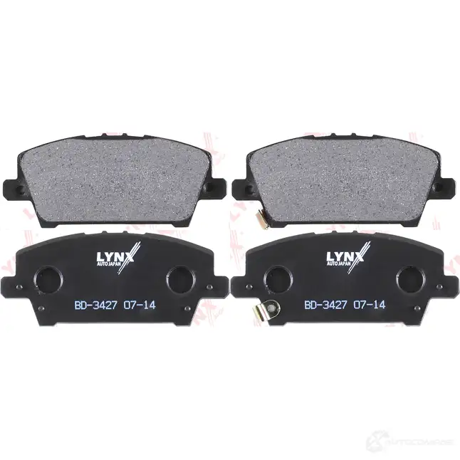 Тормозные колодки дисковые, комплект LYNXAUTO 4905601062630 BD-3427 3639018 PU W24C - Изображение 1