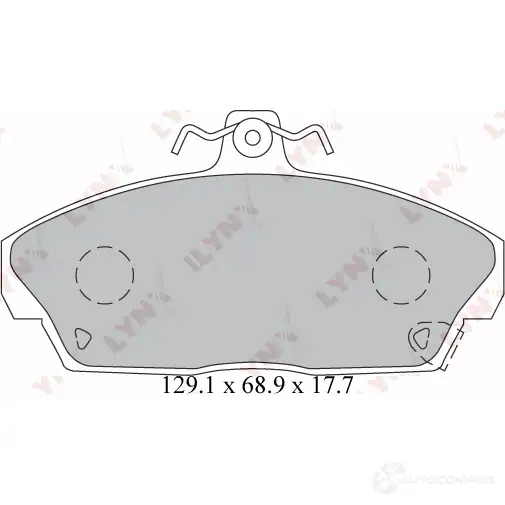 Тормозные колодки дисковые, комплект LYNXAUTO T6 866 BD-3426 3639017 изображение 1