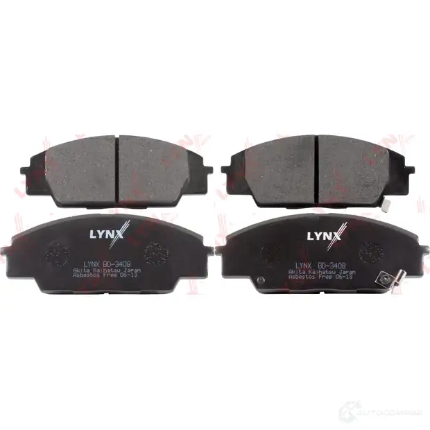 Тормозные колодки дисковые, комплект LYNXAUTO 3639001 BD-3408 4905601010822 4 O1FQG - Изображение 1