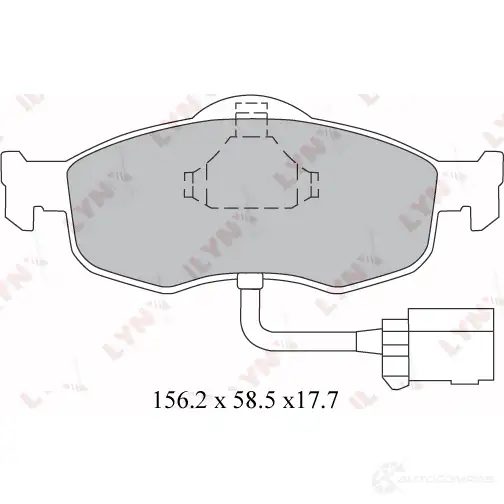 Тормозные колодки дисковые, комплект LYNXAUTO 3638967 BD-3012 5 HYEE