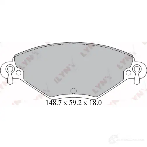 Тормозные колодки дисковые, комплект LYNXAUTO BD-2208 8XS 4J 3638901 4905601062616 изображение 1