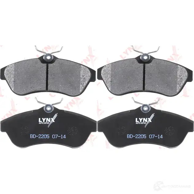 Тормозные колодки дисковые, комплект LYNXAUTO 3638898 I5 NRRFB BD-2205 4905601063071 - Изображение 1