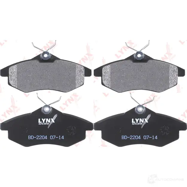 Тормозные колодки дисковые, комплект LYNXAUTO 4905601063279 3638897 BD-2204 6AXER 39 - Изображение 1