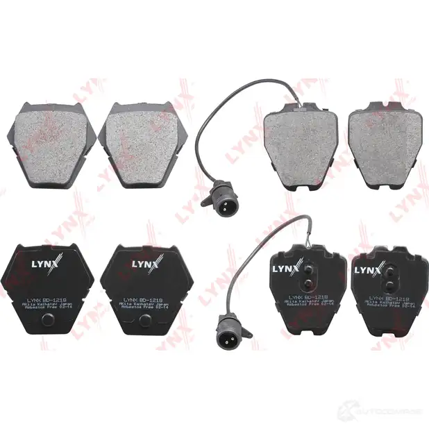 Тормозные колодки дисковые, комплект LYNXAUTO 3638822 4905601060926 BD-1218 JAO G2 - Изображение 1