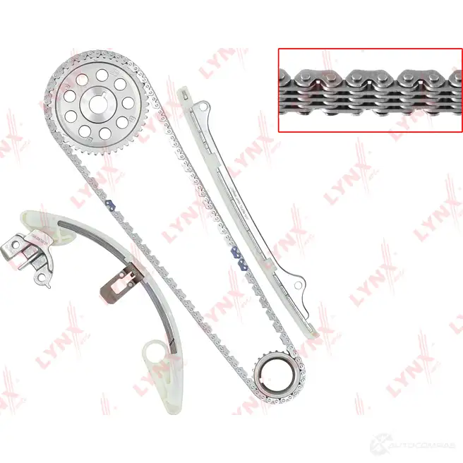 Комплект цепи ГРМ LYNXAUTO 1268802757 Z9W I20 TK-0017
