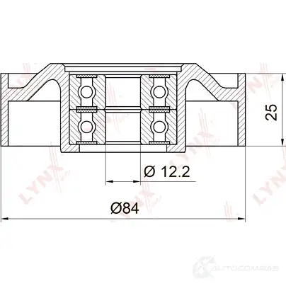 Натяжитель приводного ремня LYNXAUTO 9JI MC 3653387 PB-5018 изображение 1