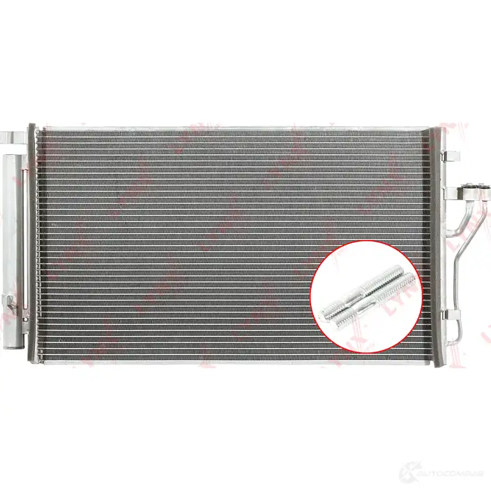 Радиатор кондиционера с осушителем LYNXAUTO 1438135684 E7M 1BC rc0057