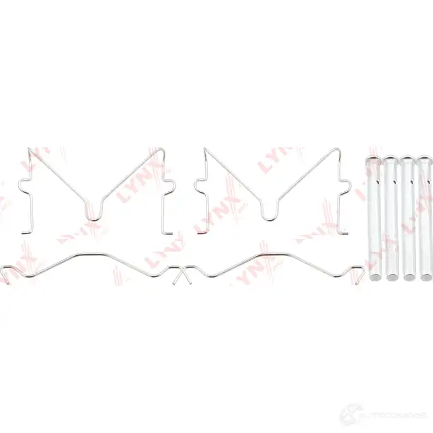 Ремкомплект для дисковых тормозных колодок LYNXAUTO 1438136065 bc8214 TE VMJ5D