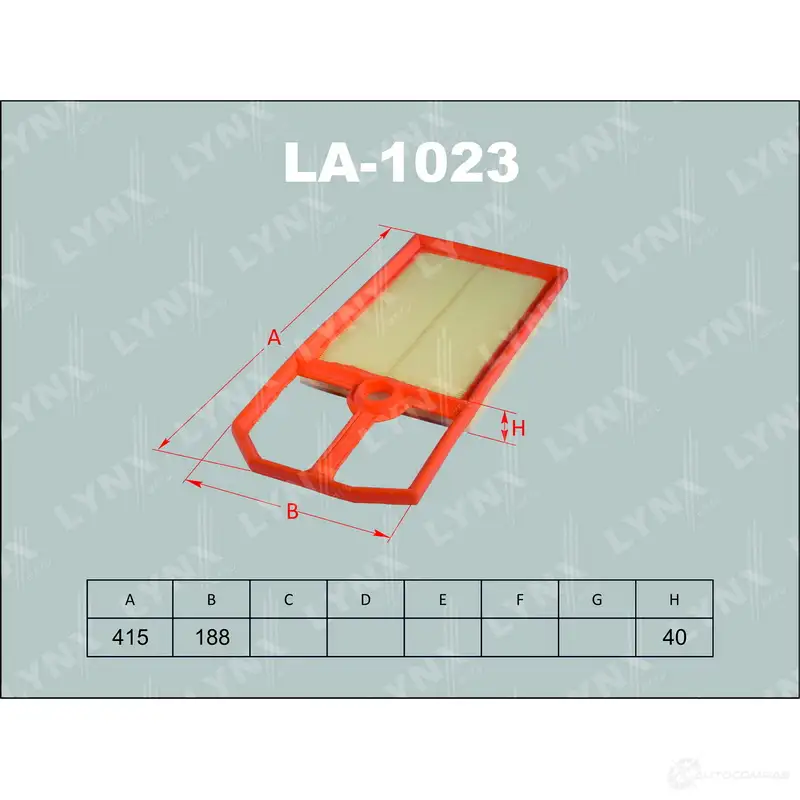 Воздушный фильтр LYNXAUTO 4905601007815 3648157 LA-1023 16 ZCD76