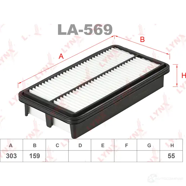 Воздушный фильтр LYNXAUTO 1436961014 LA-569 IMNVX6 D