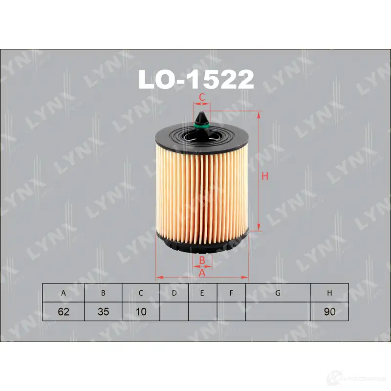 Масляный фильтр LYNXAUTO LO-1522 LT8I4 G3 3649919 4905601037805 изображение 0