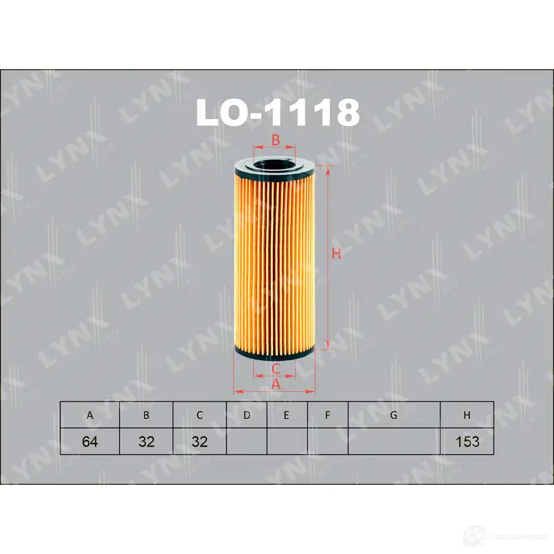 Масляный фильтр LYNXAUTO LO-1118 MOA6 Z 3649886 4905601057360 изображение 0
