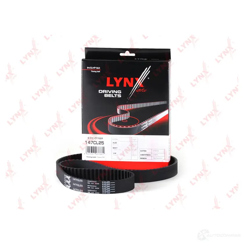 Ремень ГРМ LYNXAUTO 4905601037881 A7 SN9FS 3637905 147CL25