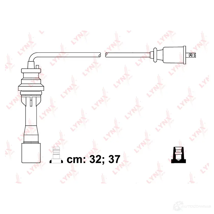 Высоковольтные провода зажигания LYNXAUTO 3655129 SPC5124 XSH3 GIC изображение 0