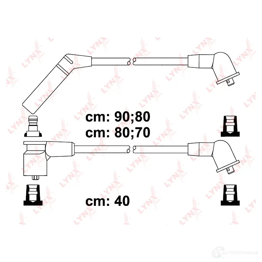Высоковольтные провода зажигания LYNXAUTO ZVP3 K SPC5509 3655157 изображение 0