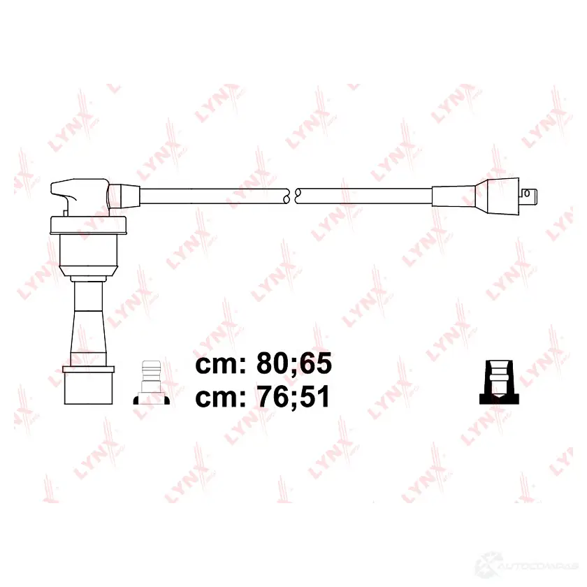 Высоковольтные провода зажигания LYNXAUTO 3655160 SPC5512 W6 WTMW