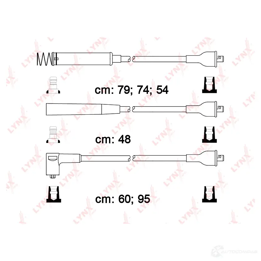 Высоковольтные провода зажигания LYNXAUTO SPC5909 4905601019412 EZS TQ 3655188 изображение 0