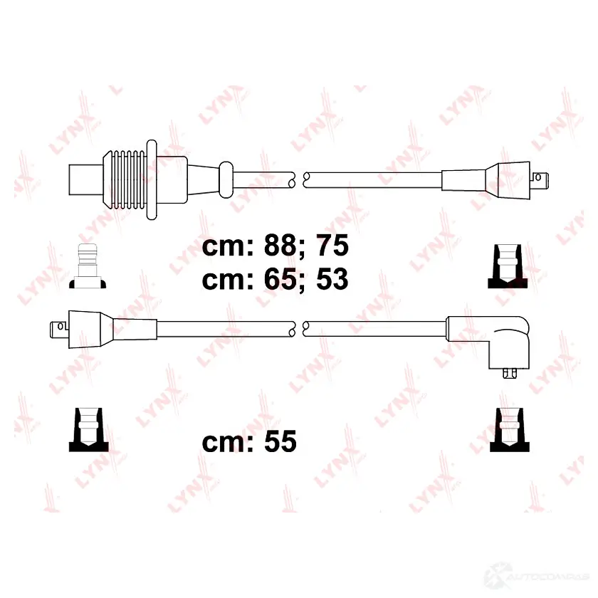 Высоковольтные провода зажигания LYNXAUTO S N9KQU 3655228 SPC6117 изображение 0