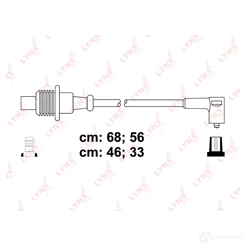 Высоковольтные провода зажигания LYNXAUTO 1WK GSF 3655236 SPC6125 изображение 0