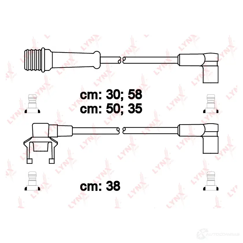 Высоковольтные провода зажигания LYNXAUTO 3655253 631J U SPC6322