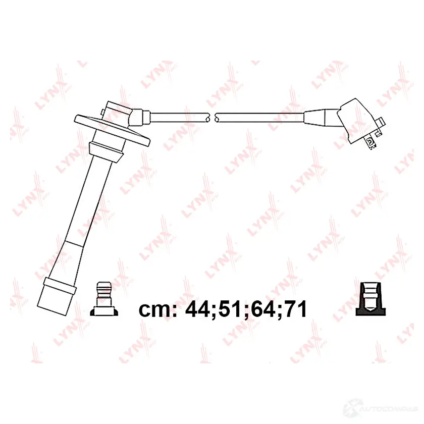 Высоковольтные провода зажигания LYNXAUTO 4905601018620 3655355 SPC7551 AXI HQS1 изображение 0