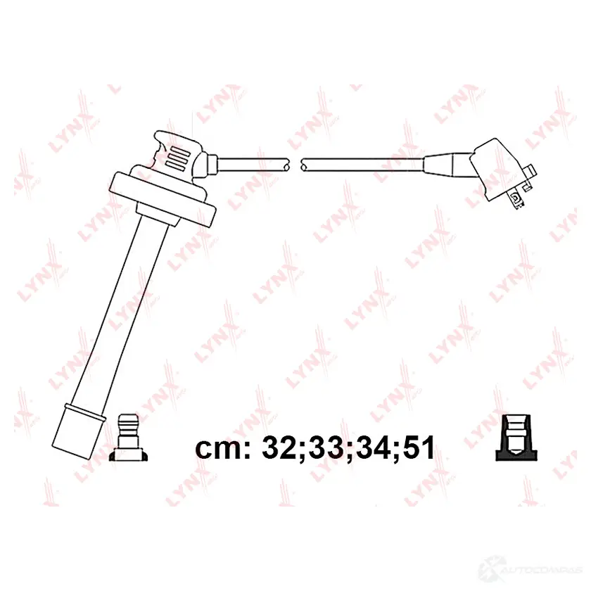 Высоковольтные провода зажигания LYNXAUTO SPC7573 Z H4QU 4905601018736 1063896404