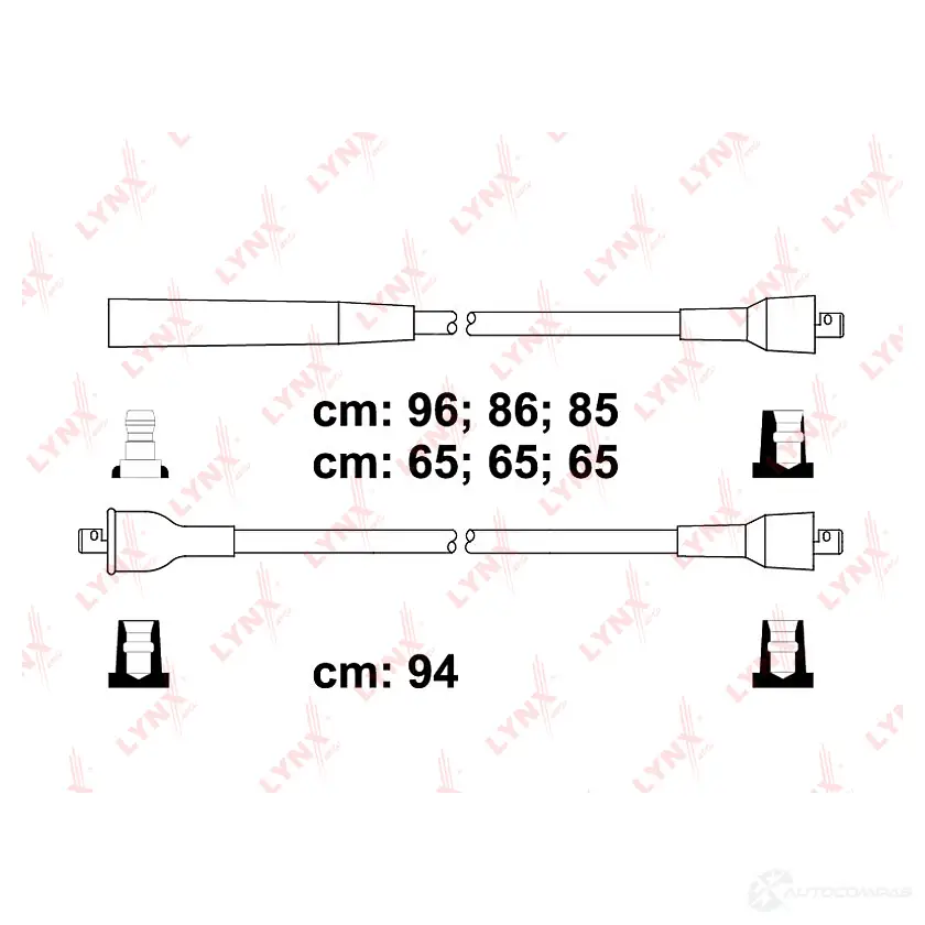 Высоковольтные провода зажигания LYNXAUTO 3655384 SPC7821 U 1YLWE0 изображение 0