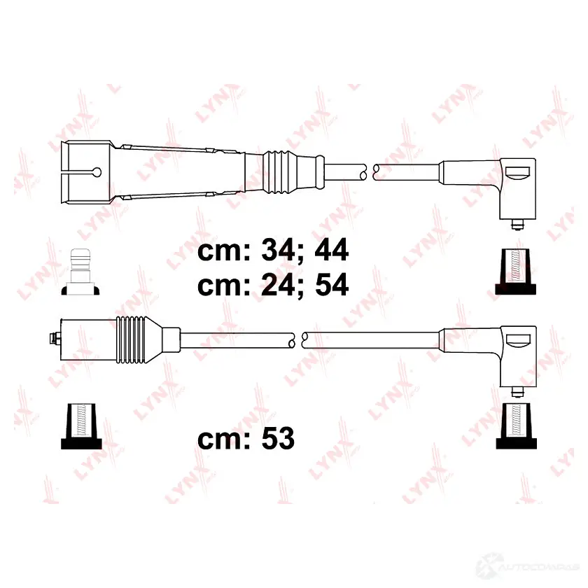 Высоковольтные провода зажигания LYNXAUTO SPC8004 OF8 1H4 3655389 изображение 0