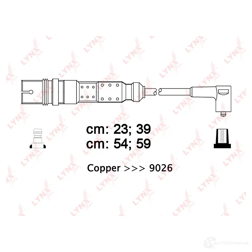 Высоковольтные провода зажигания LYNXAUTO 4905601018903 SPC8013 3655397 JIQ2 5
