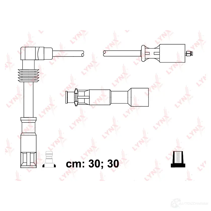 Высоковольтные провода зажигания LYNXAUTO SPC8030 RNWA D 4905601019313 3655409 изображение 0