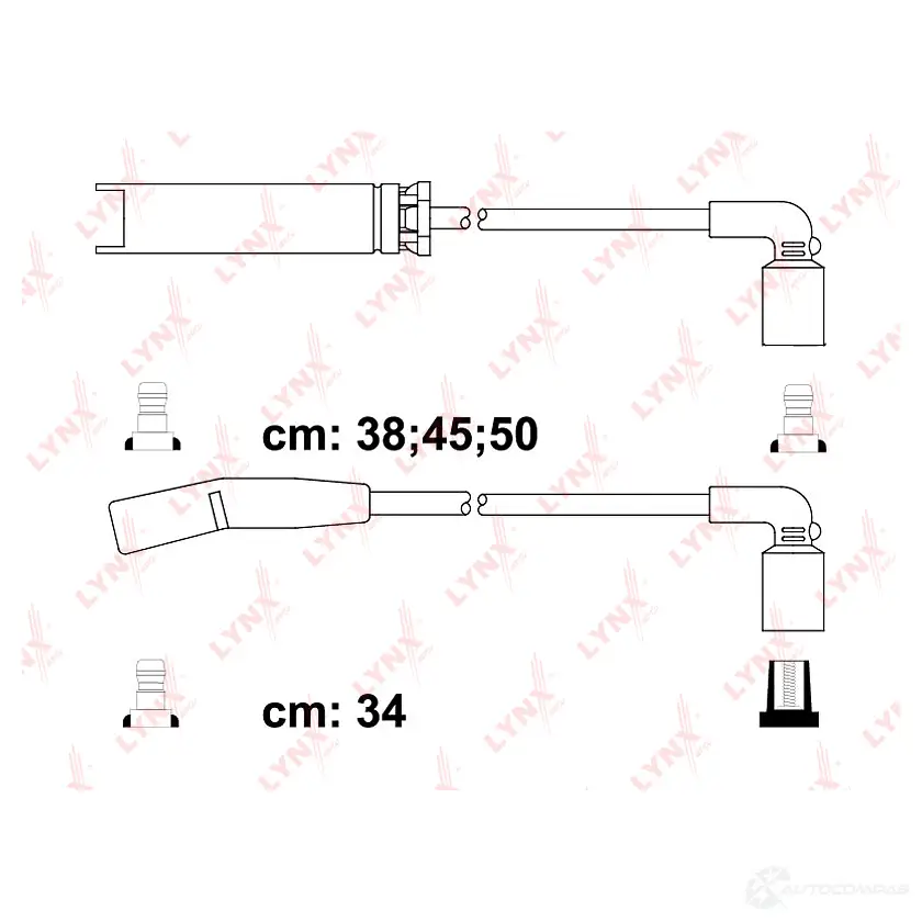 Высоковольтные провода зажигания LYNXAUTO SPE1803 4905601073216 6ZUWR 6 3655434