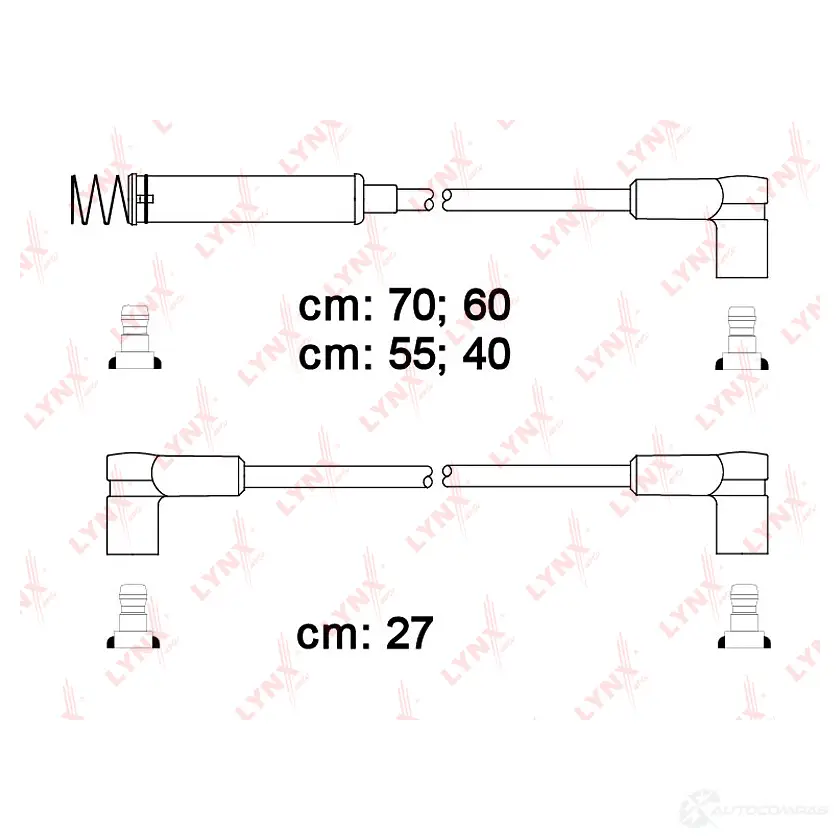Высоковольтные провода зажигания LYNXAUTO 1VJ1 947 3655465 SPE5908 4905601073551