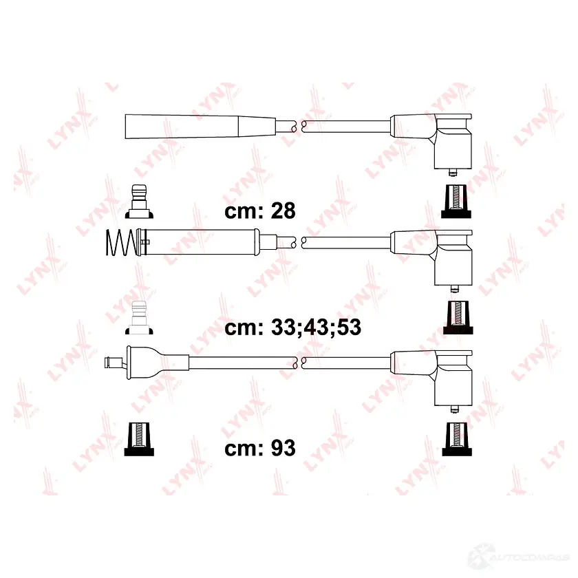 Высоковольтные провода зажигания LYNXAUTO 4905601073513 SPE5922 0R RGE 3655470 изображение 0