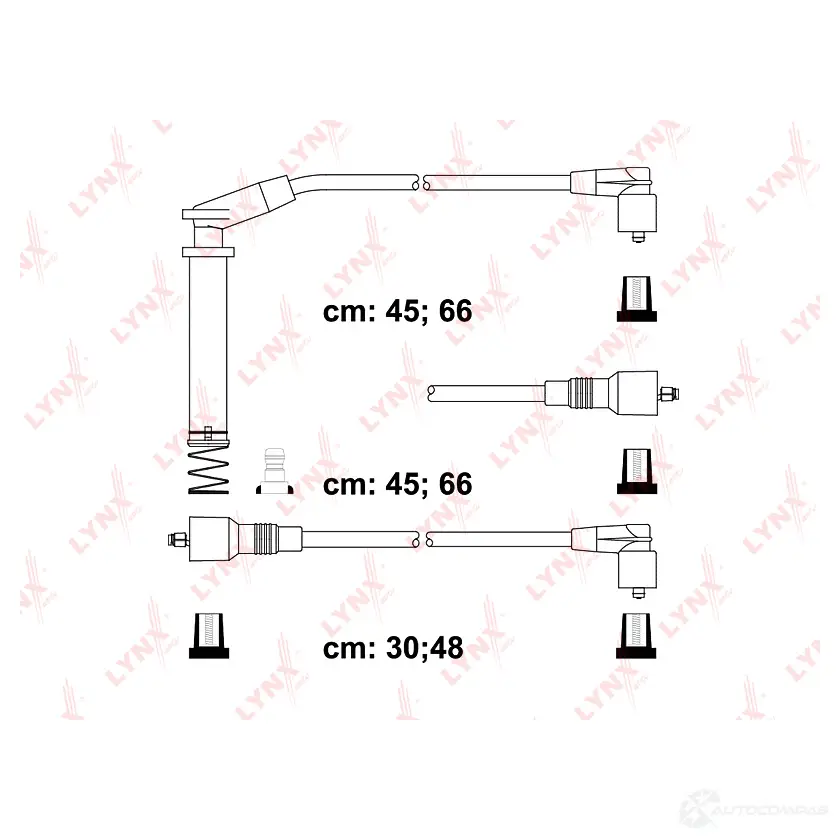 Высоковольтные провода зажигания LYNXAUTO WX8B K 3655471 SPE5927 4905601073605