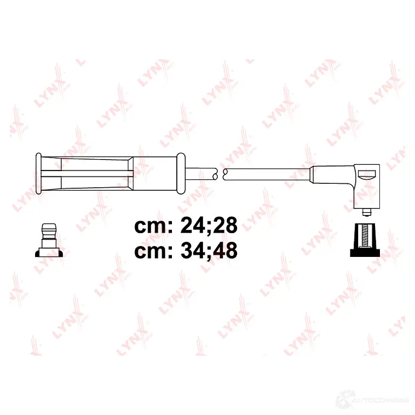 Высоковольтные провода зажигания LYNXAUTO R3WSM YS 4905601073629 3655476 SPE6343