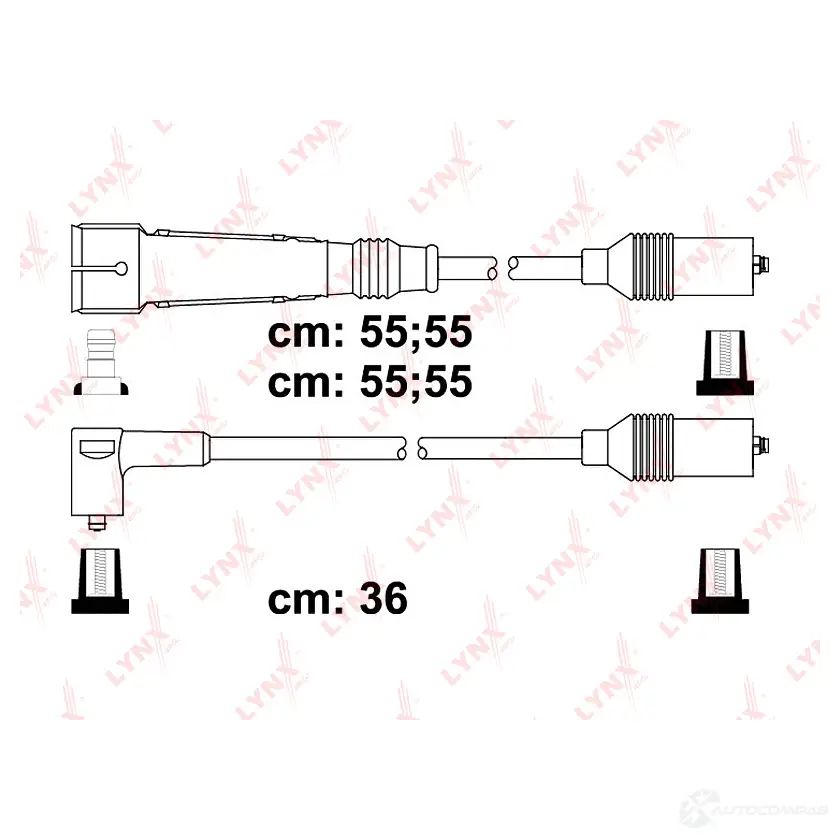 Высоковольтные провода зажигания LYNXAUTO 3655489 4905601073070 L610DA X SPE8017 изображение 0