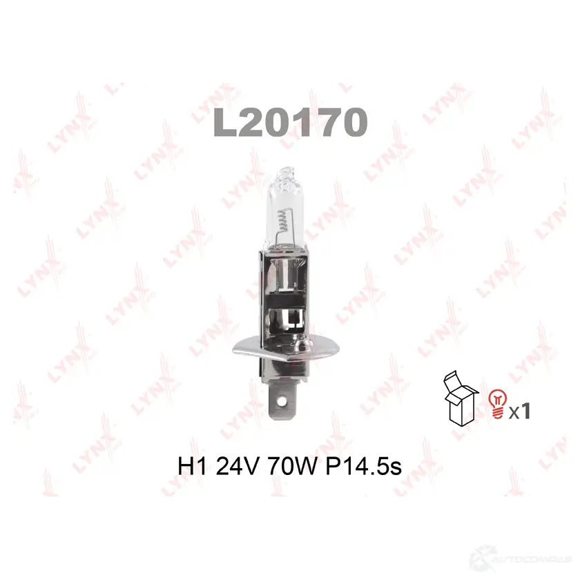 Галогенная лампа фары LYNXAUTO 4905601008720 3648077 L20170 ZL 6QO