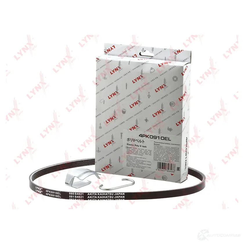 Приводной ремень поликлиновой LYNXAUTO L0 LJ6 1438135843 4PK0910EL