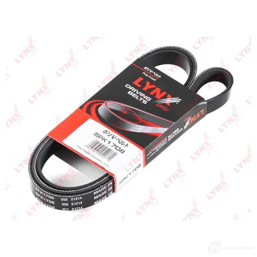 Приводной ремень поликлиновой LYNXAUTO NDCP 1 6PK1708 3638520 4905601051771