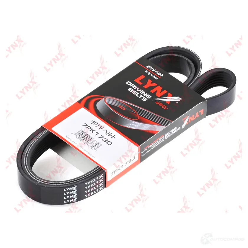 Приводной ремень поликлиновой LYNXAUTO QJ27U5 M 3638683 4905601036747 7PK1730