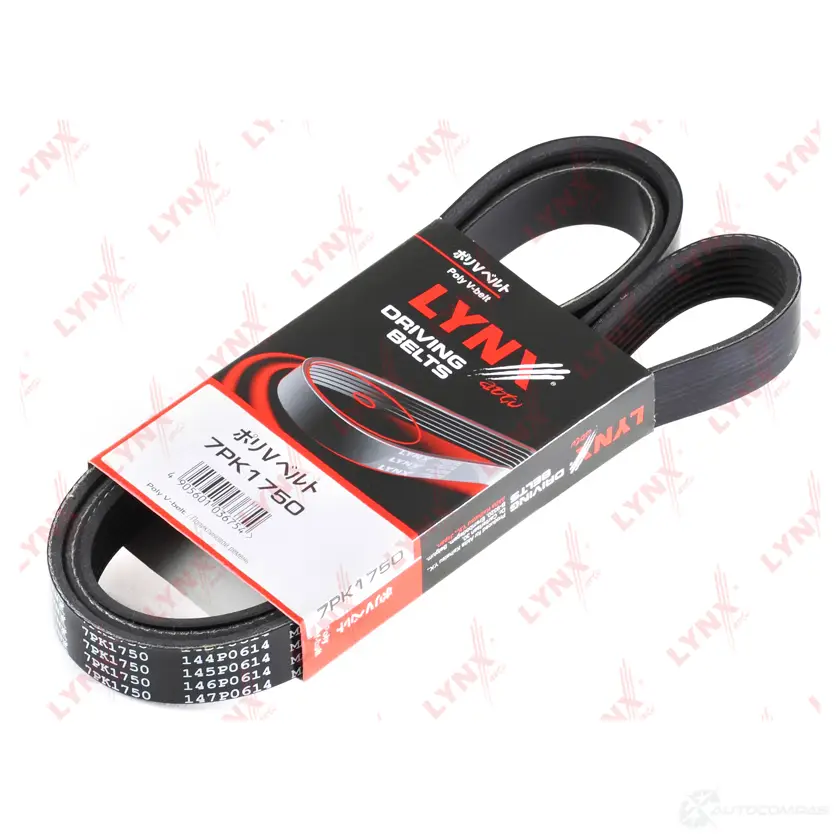 Приводной ремень поликлиновой LYNXAUTO 4905601036754 3638686 7PK1750 5 F5RLD2